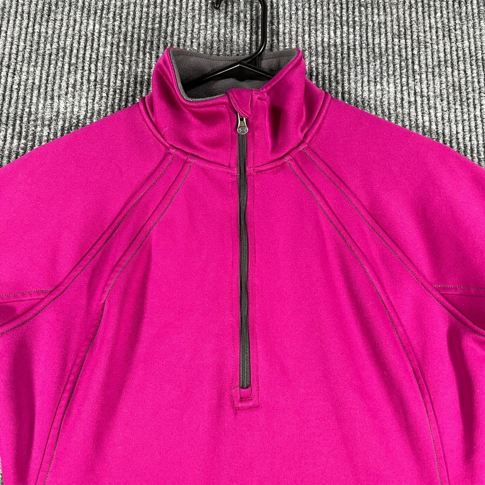 Under Armour Pullover Sweatshirt‎ Womens Small Purple Long Sleeve 1/4 Zip Mock